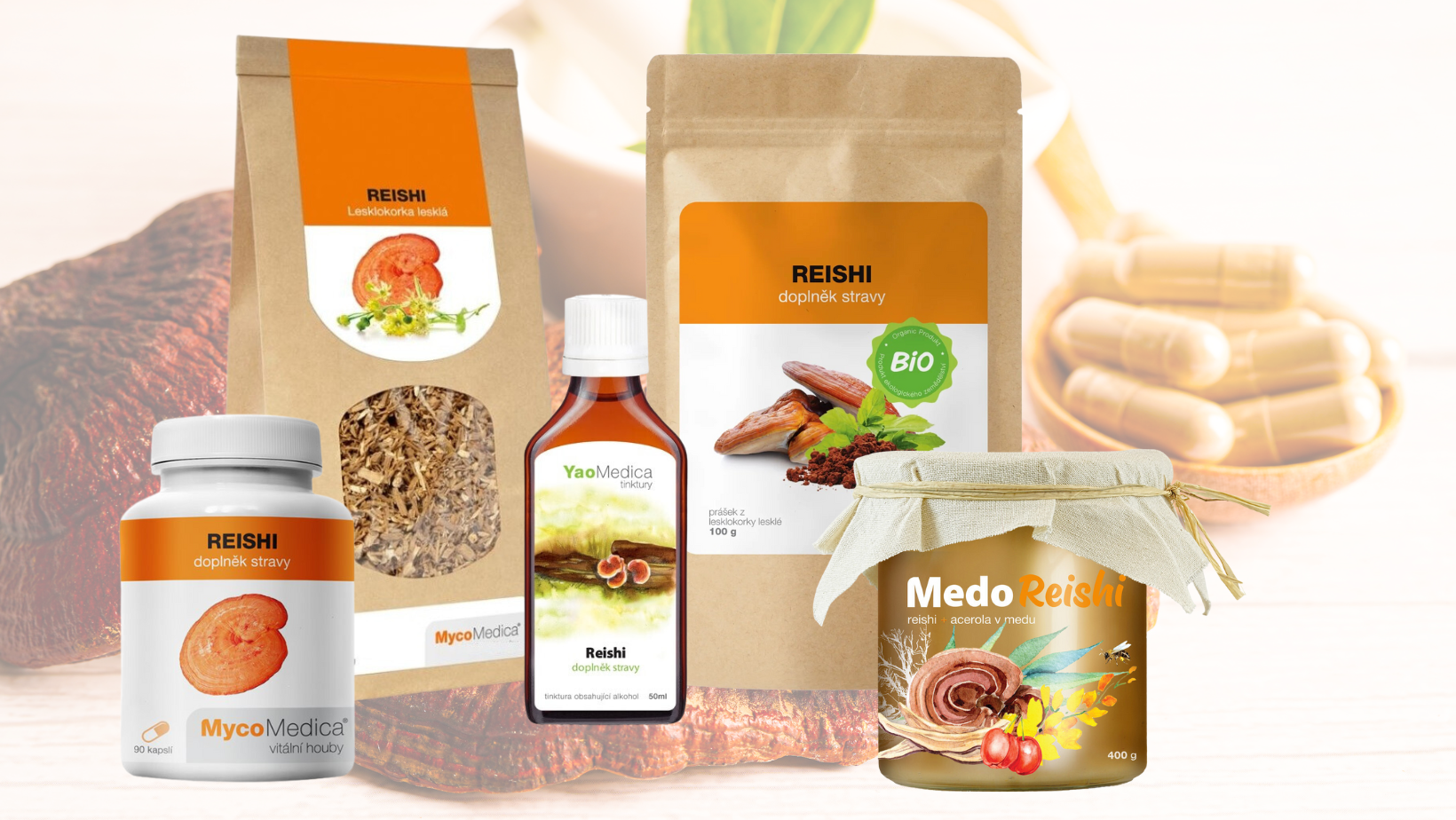reishi produkty